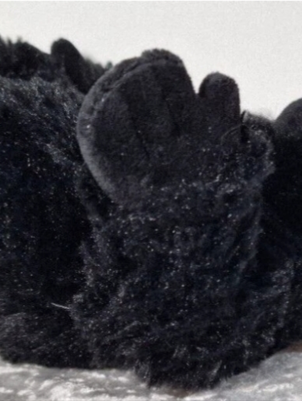 Vintage Black Gorilla Plush Ape Monkey Realistic, 8" Stuffed Toy - Picture 10 of 11
